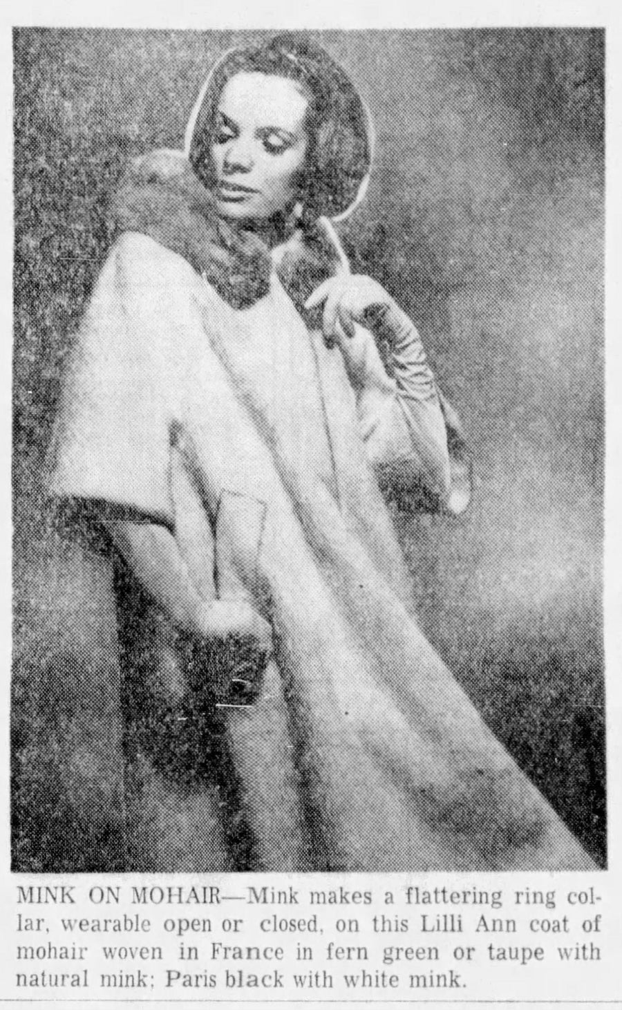 1960s 1964 documented LILLI ANN mink fur coat large | new fall winter