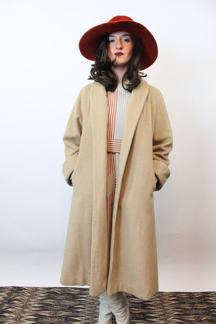 1950s CASHMERE camel coat | new fall winter