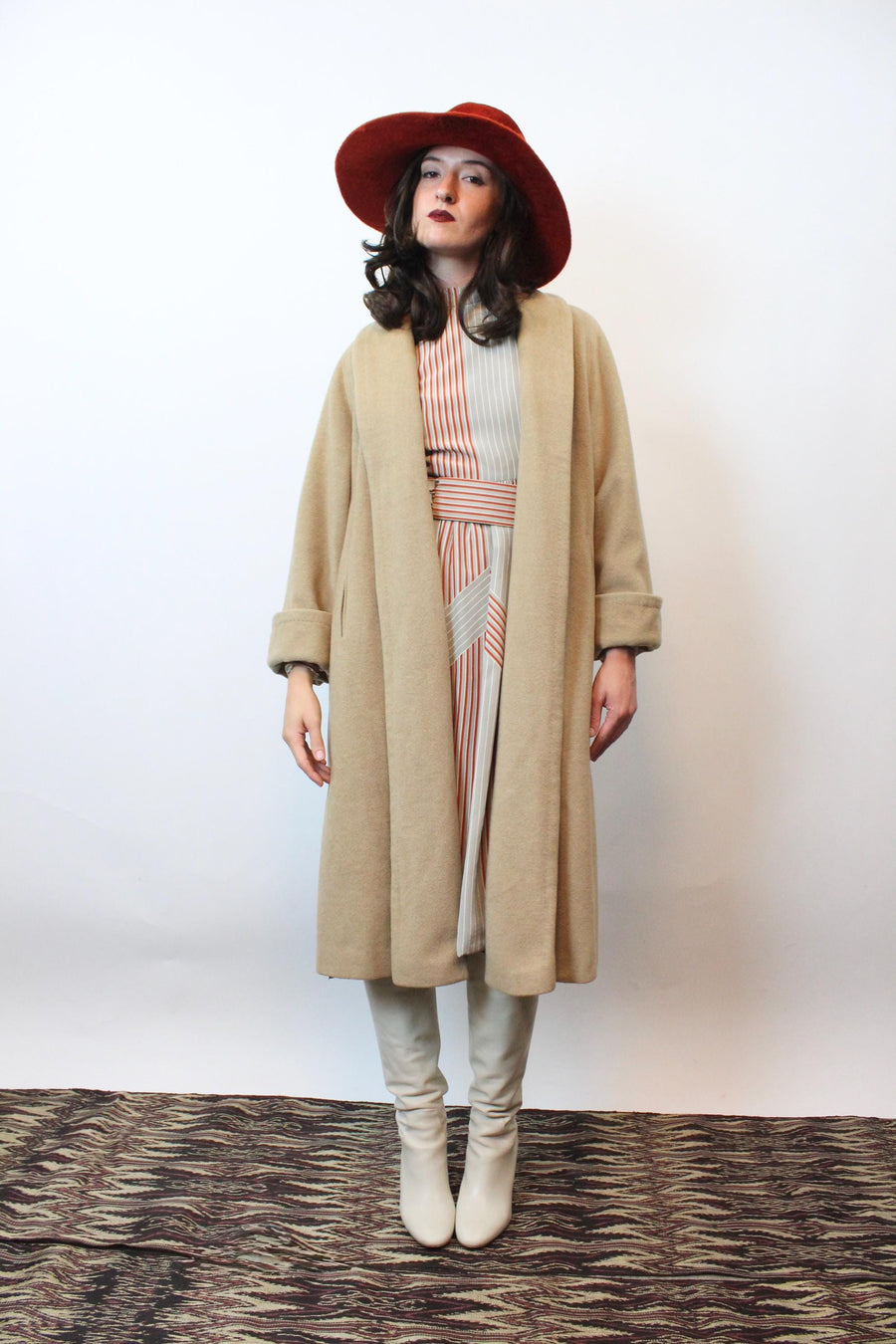 1950s CASHMERE camel coat | new fall winter