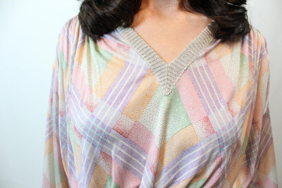 1970s MISSONI SILK dress small medium large | new fall winter