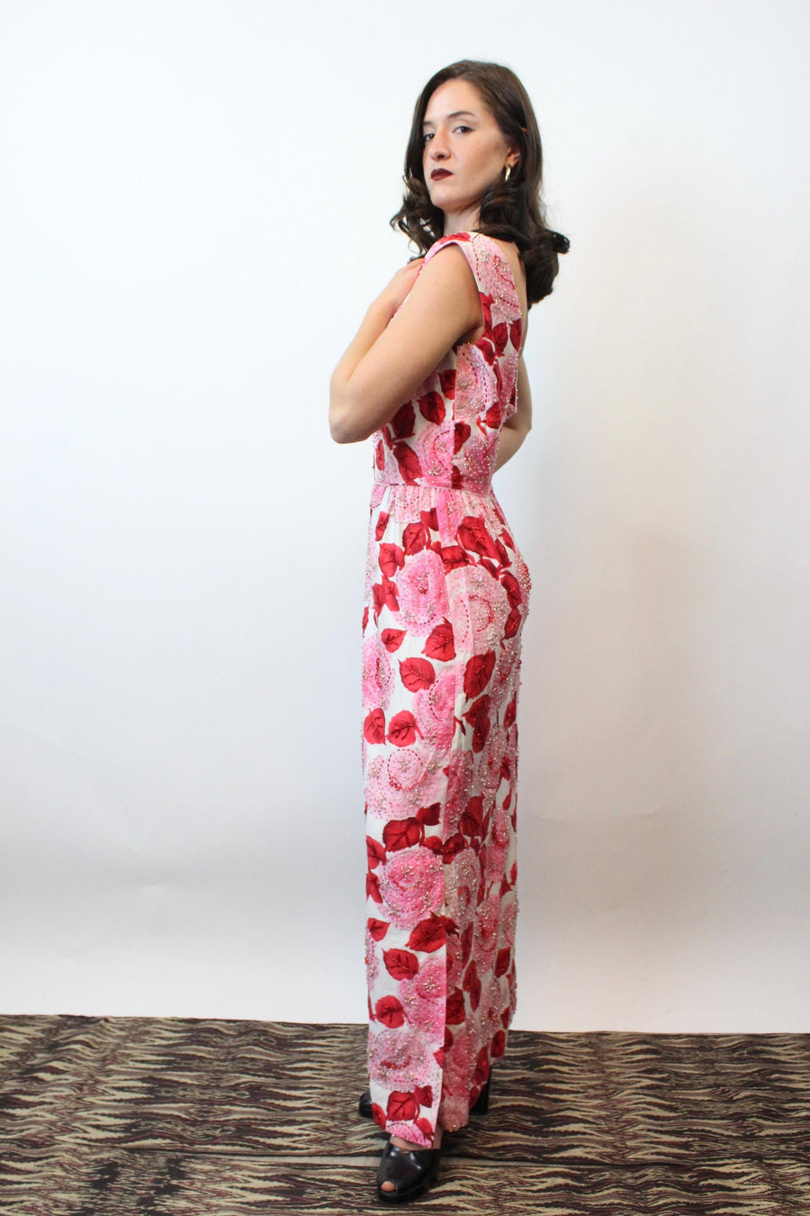 1960s 1965 documented MALCOLM STARR gown dress medium large | new fall winter