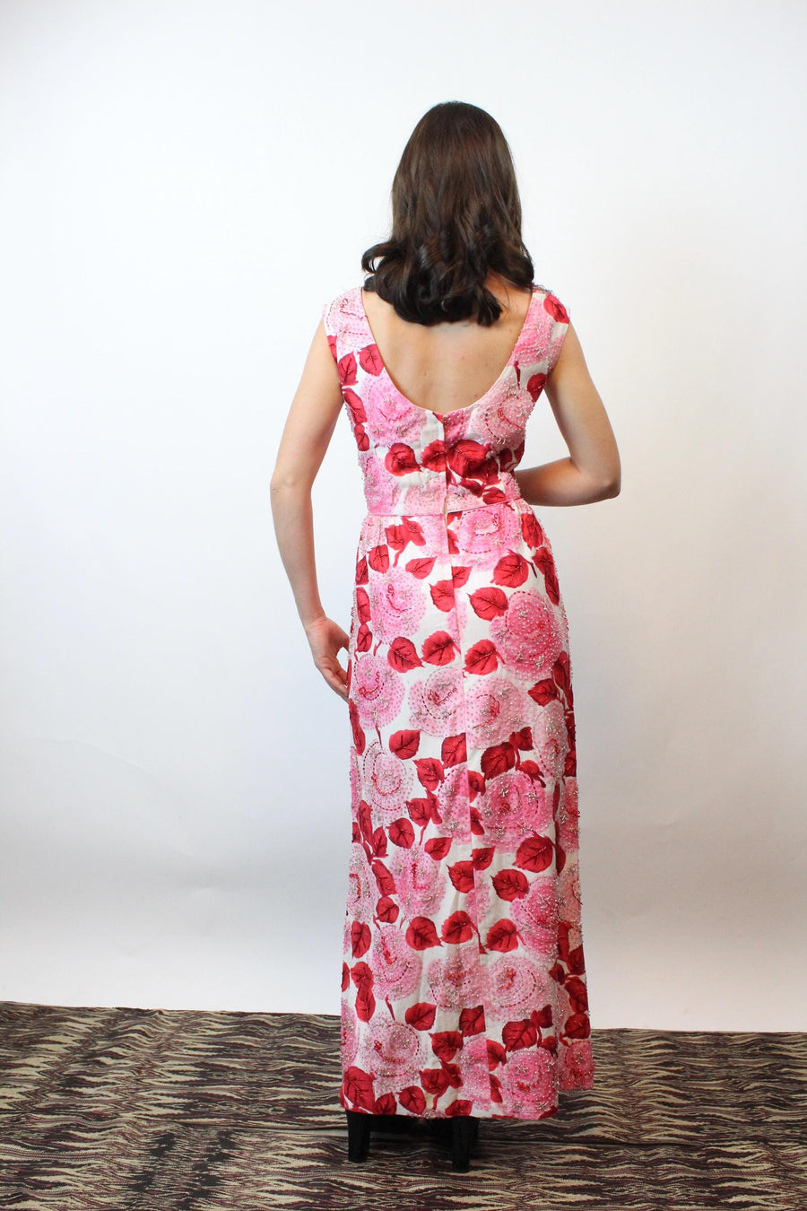 1960s 1965 documented MALCOLM STARR gown dress medium large | new fall winter