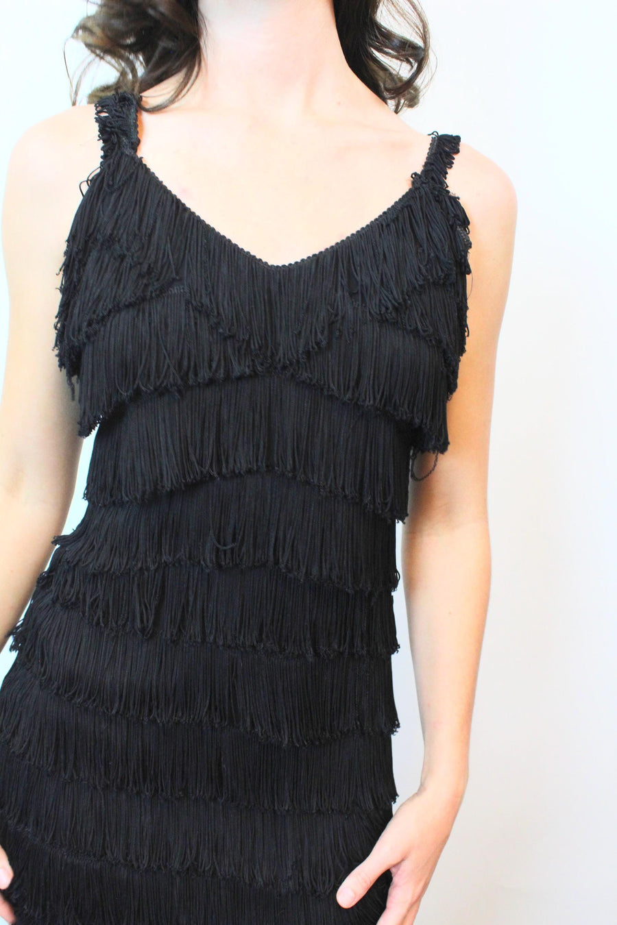 1940s GEORGE KARR hollywood FRINGE gown xs | new fall winter