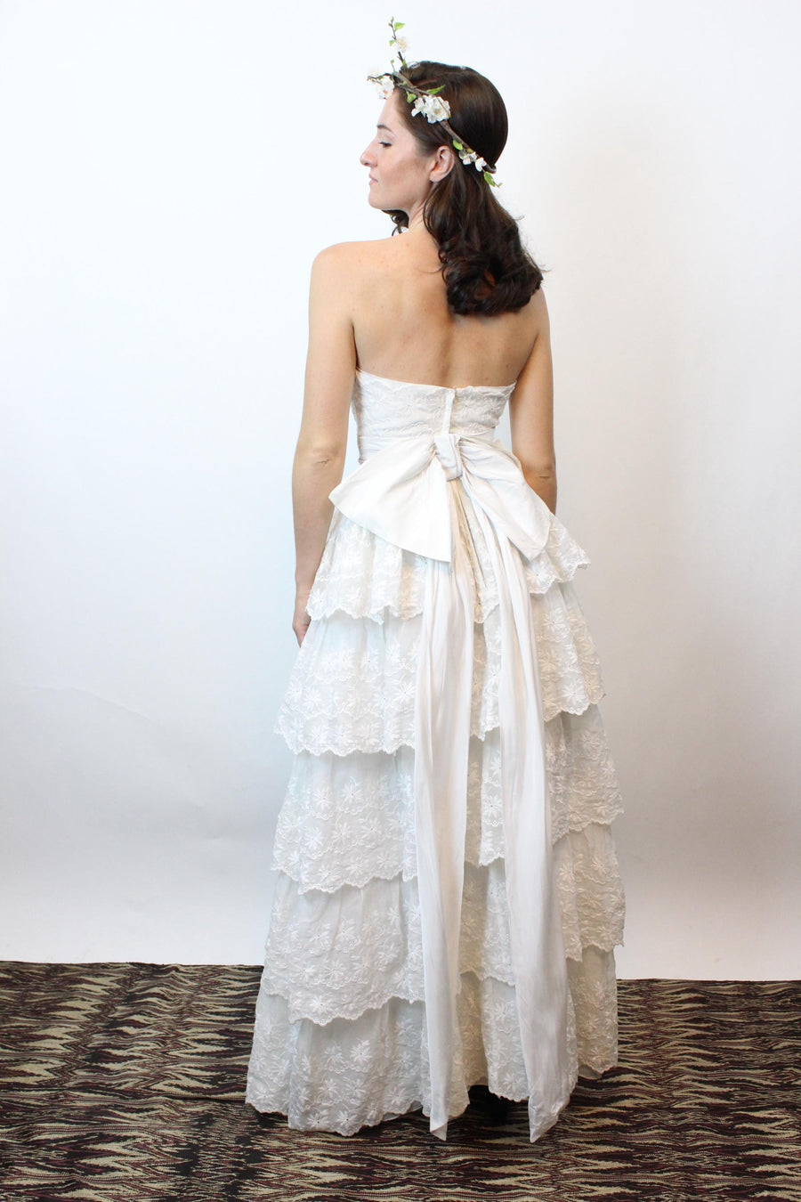 1950s WILL STEINMAN broderie anglaise dress xxs | new fall winter