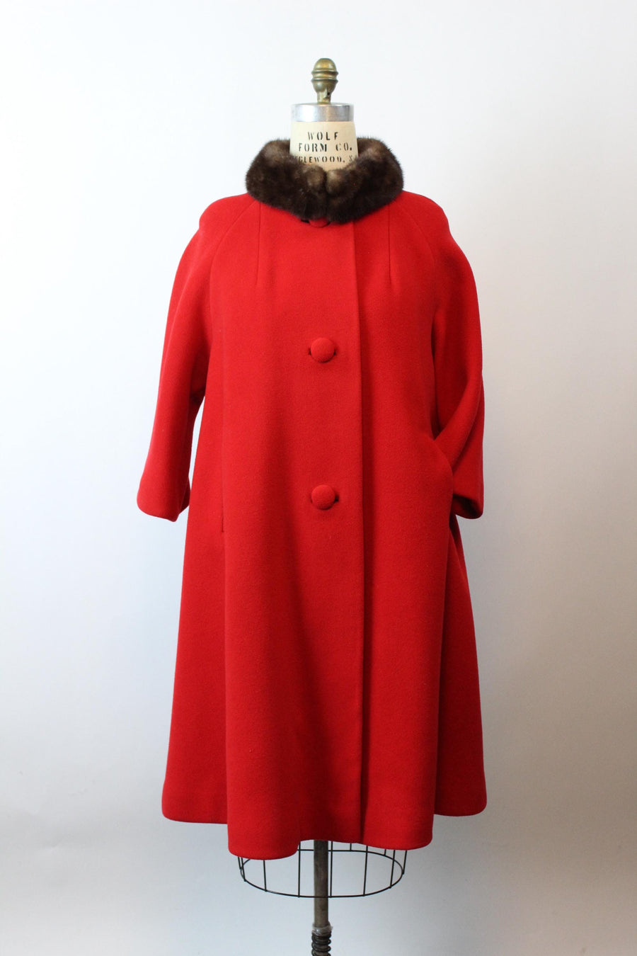 1960s 1964 documented LILLI ANN mink fur coat large | new fall winter