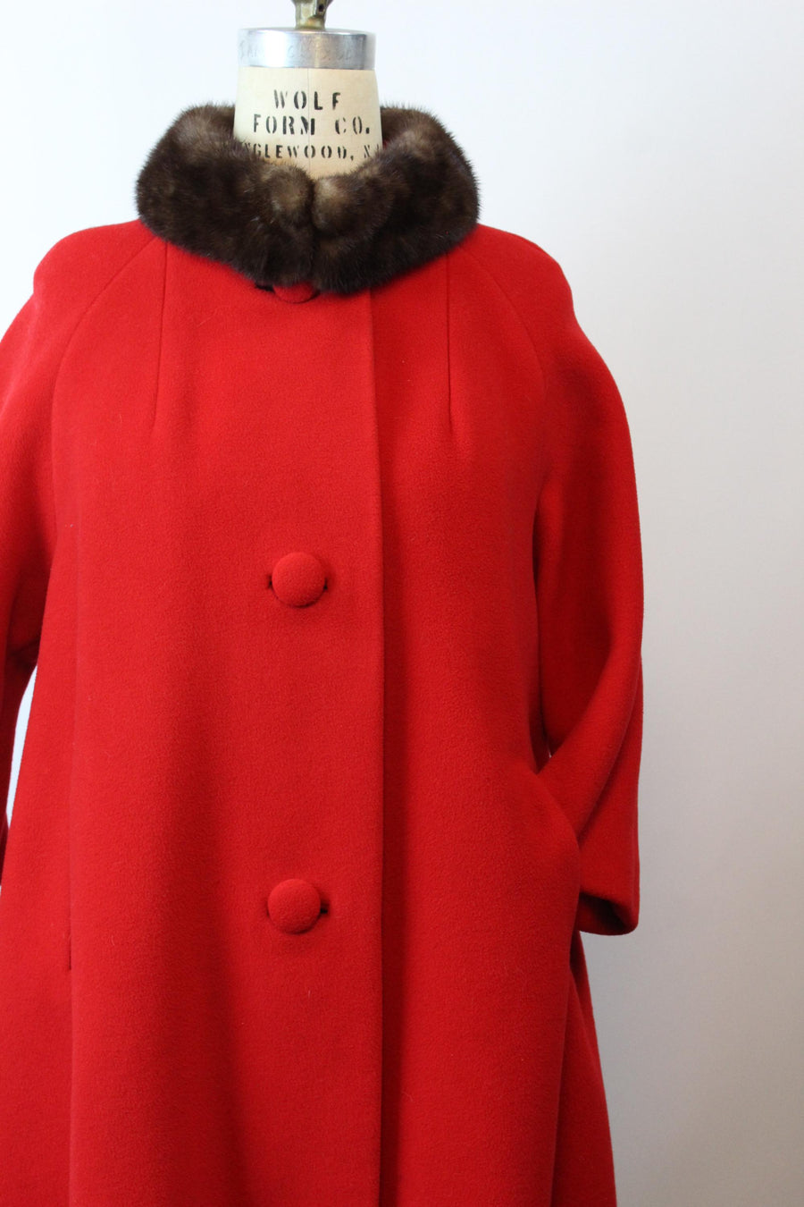 1960s 1964 documented LILLI ANN mink fur coat large | new fall winter