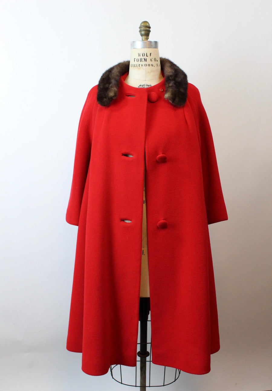 1960s 1964 documented LILLI ANN mink fur coat large | new fall winter