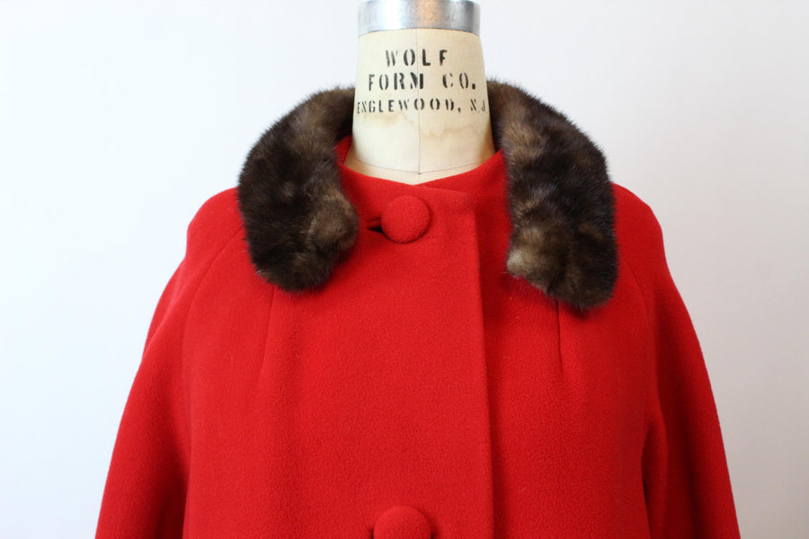 1960s 1964 documented LILLI ANN mink fur coat large | new fall winter