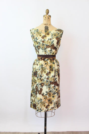 1950s ADELE SIMPSON silk dress xs | new fall winter