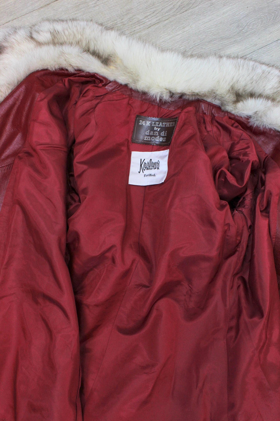 1970s 1976 LEATHER FOX fur collar jacket coat small medium | new fall winter