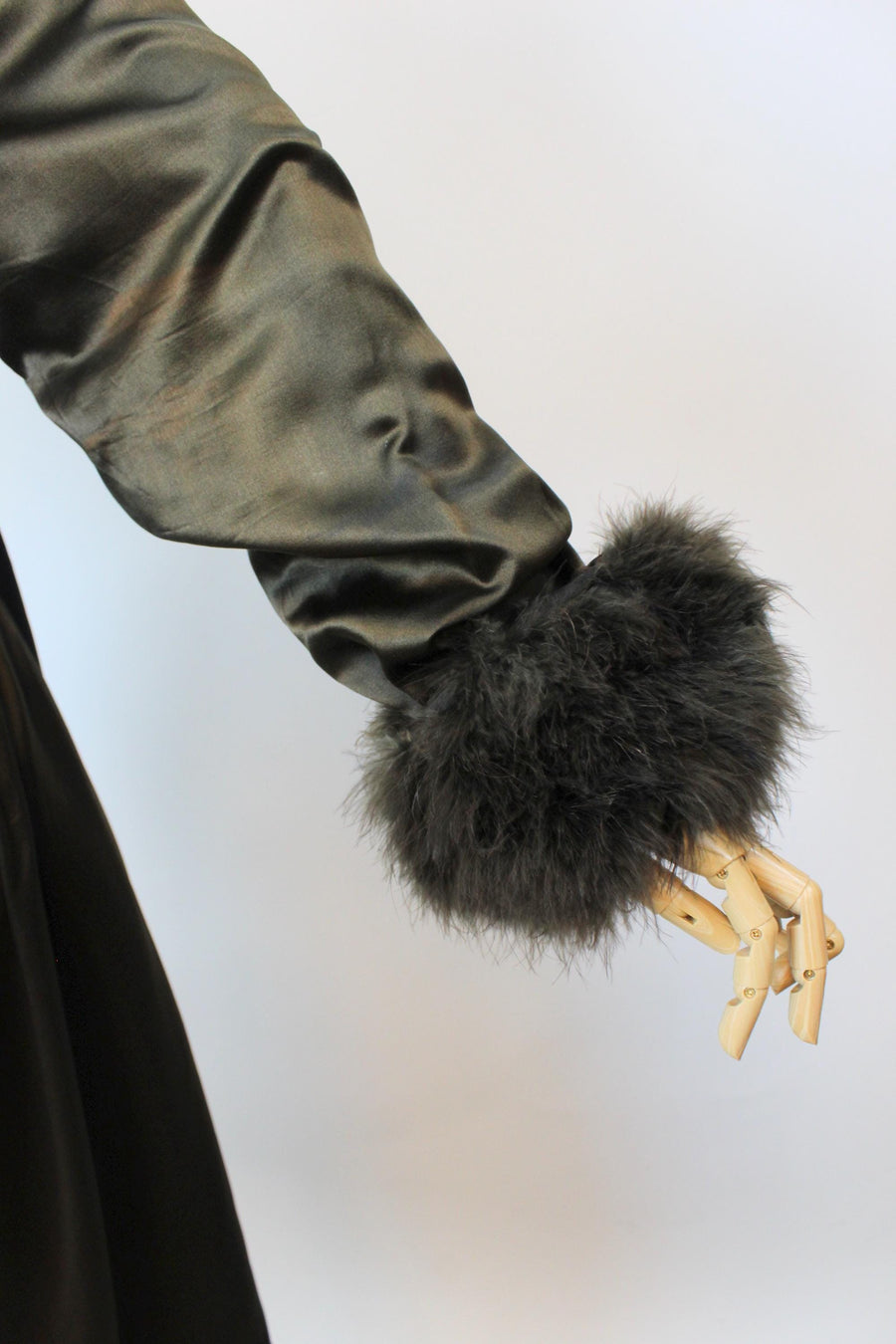 1920s RARE MARABOU silk wrap coat robe | new fall winter