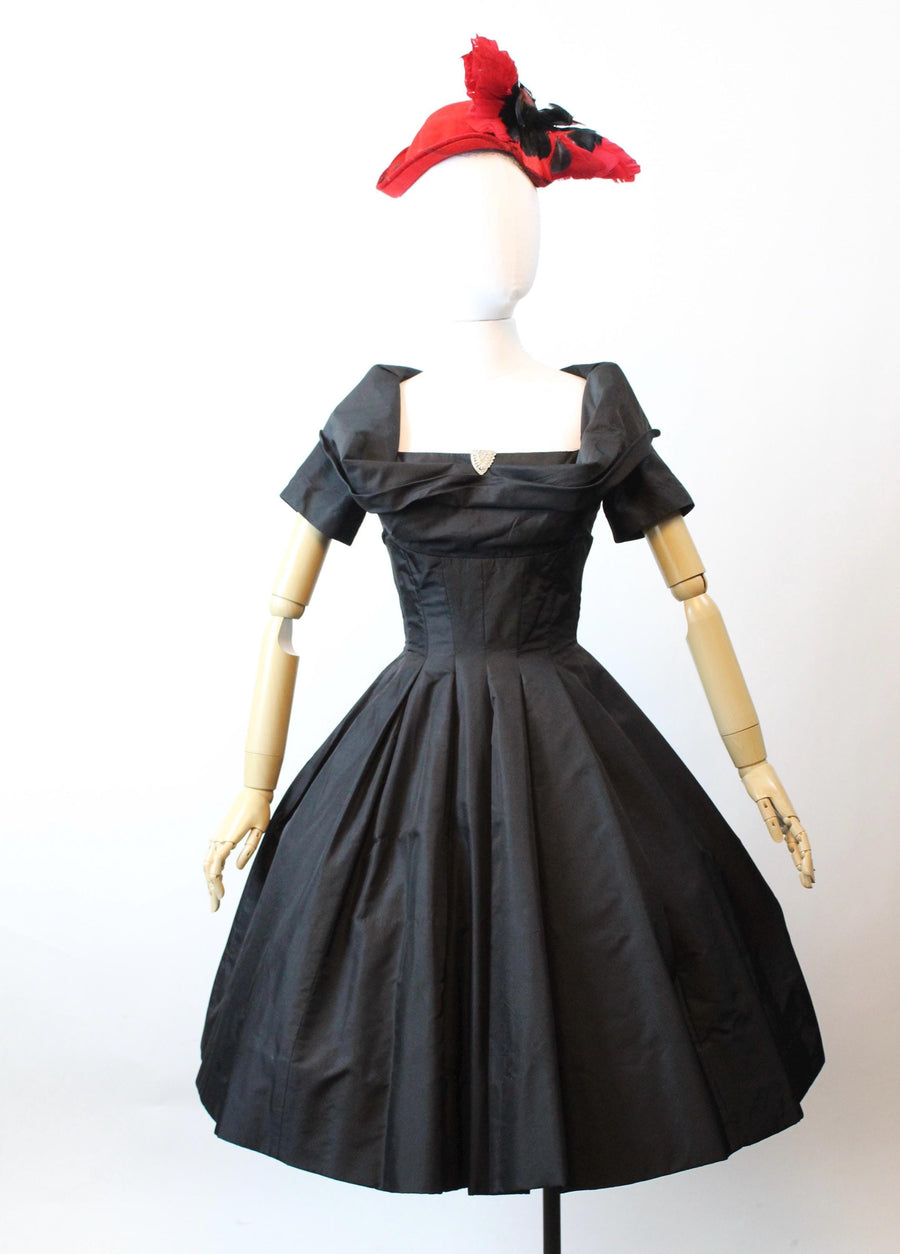 1950s SUZY PERETTE SILK dress small medium | new fall winter