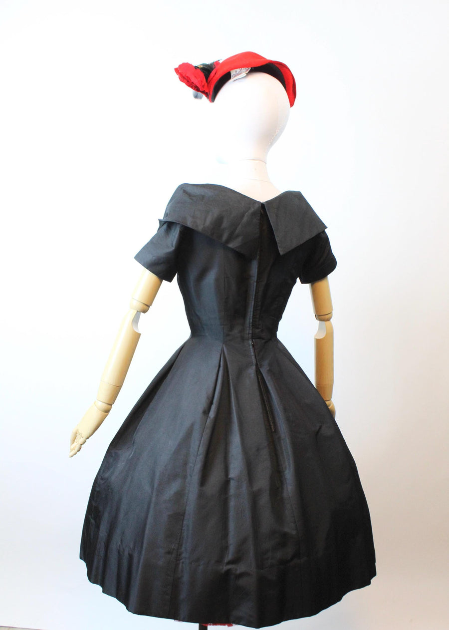 1950s SUZY PERETTE SILK dress small medium | new fall winter
