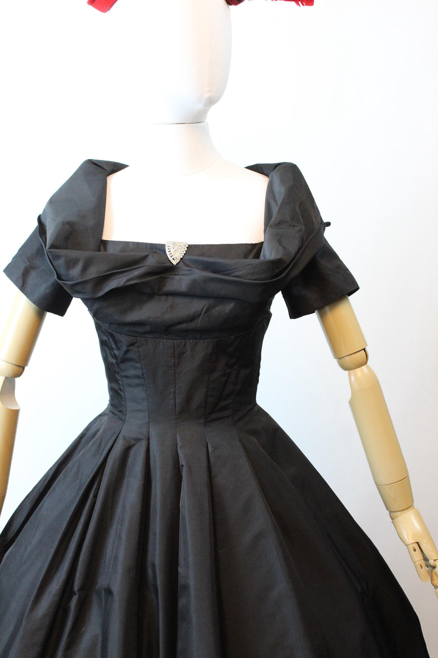1950s SUZY PERETTE SILK dress small medium | new fall winter