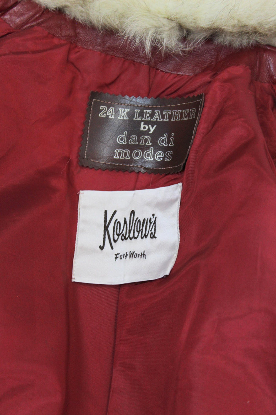 1970s 1976 LEATHER FOX fur collar jacket coat small medium | new fall winter