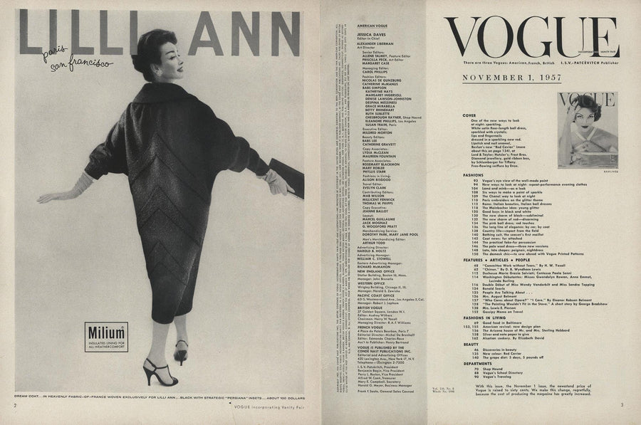 1950s 1957 documented LILLI ANN batwing coat all sizes | new fall winter