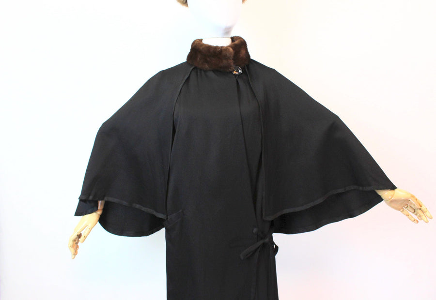 1920s CAPE fur coat small medium | new fall winter