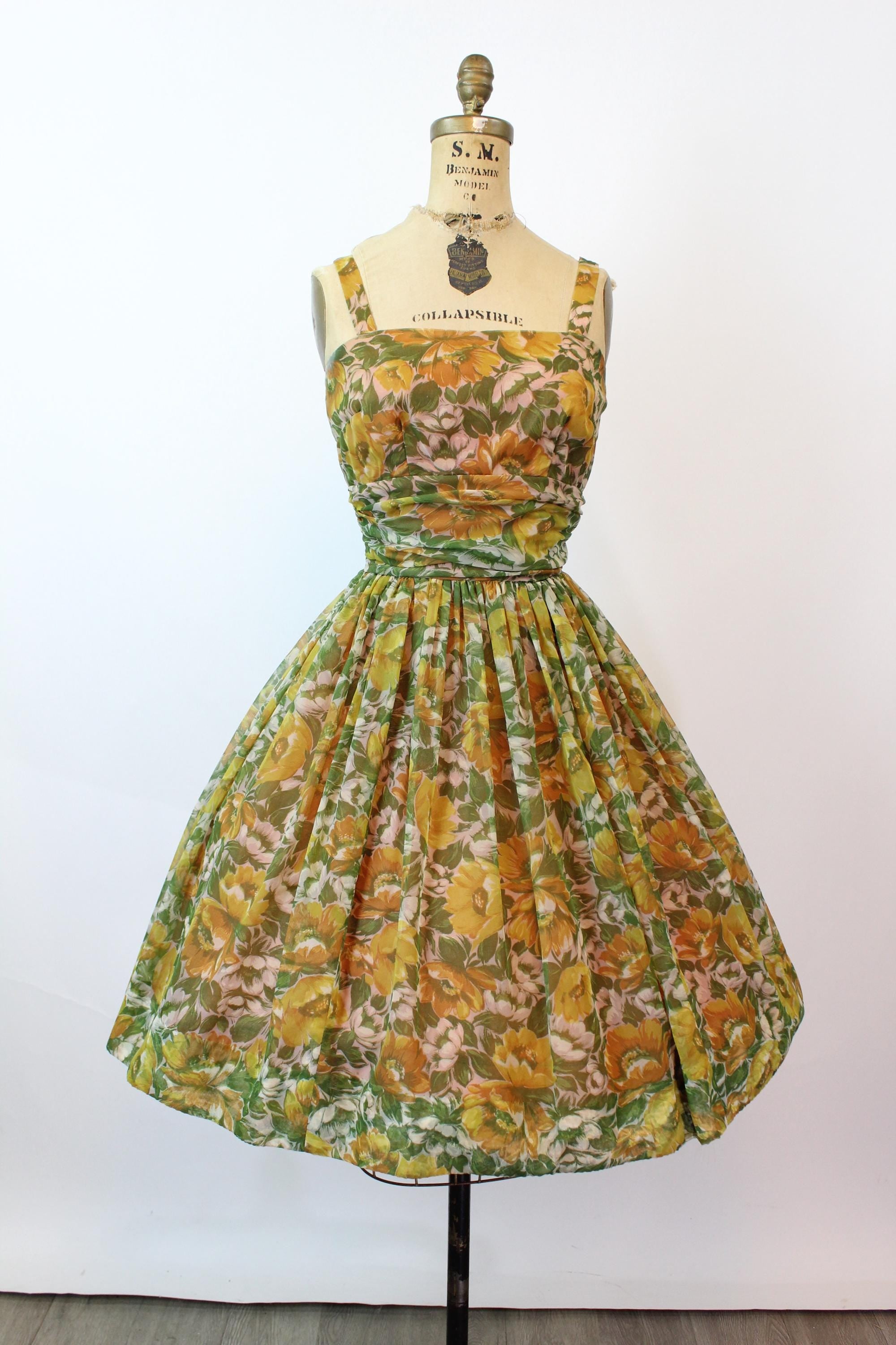 アメリカ　50年代　プリントワンピース 1950s – Napa Valley Vintage