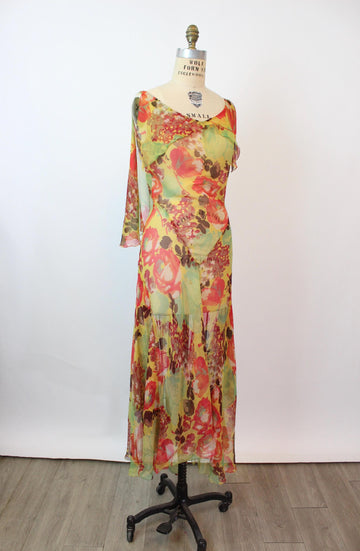 sachin and babi light blue dress 1930s Bias Gown - Museum Floral
