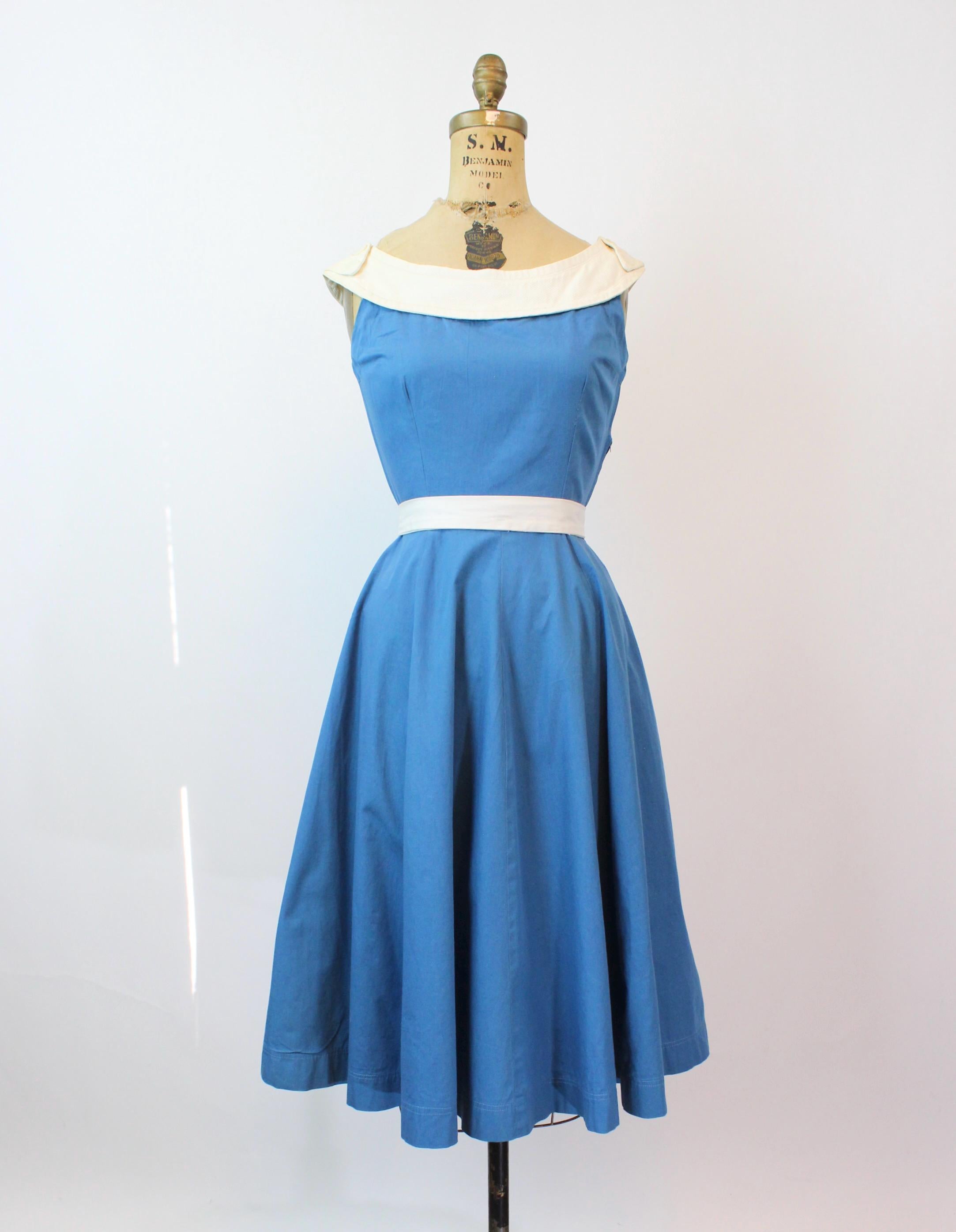 jersey dress blue Space Vintage Dress – Retrolicious main image 0