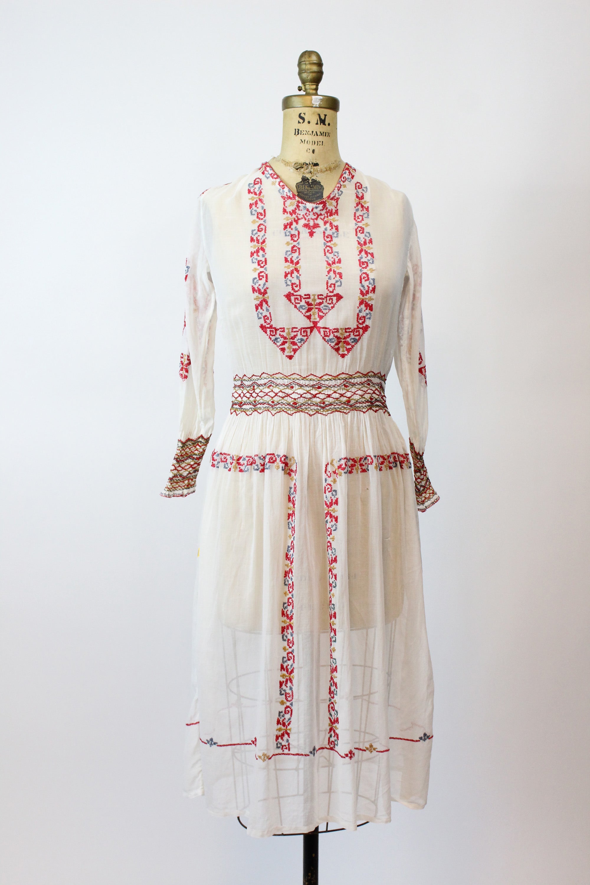 1920s Hungarian Peasant Dress Xs