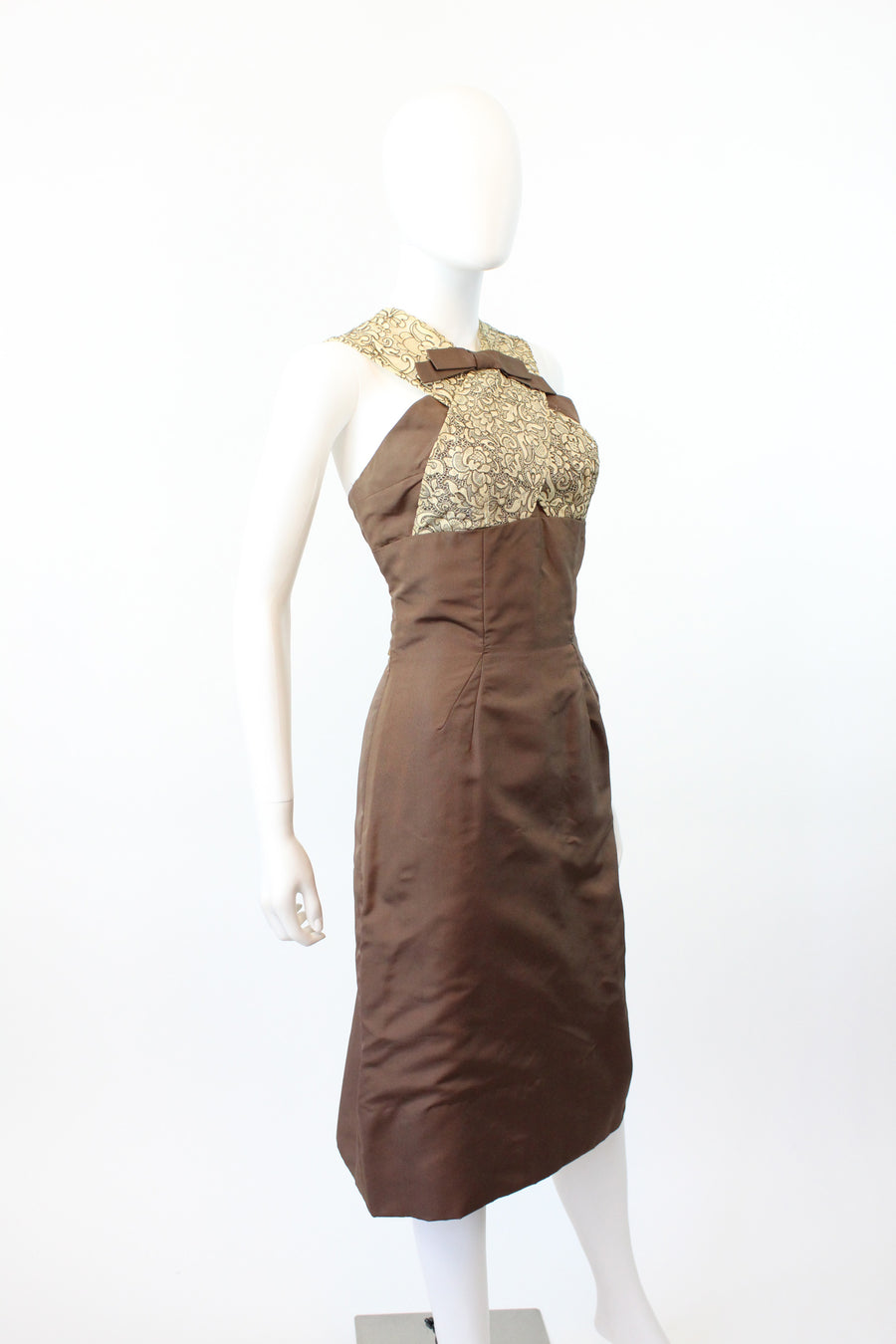 1950s Oleg Cassini wiggle dress small | new fall