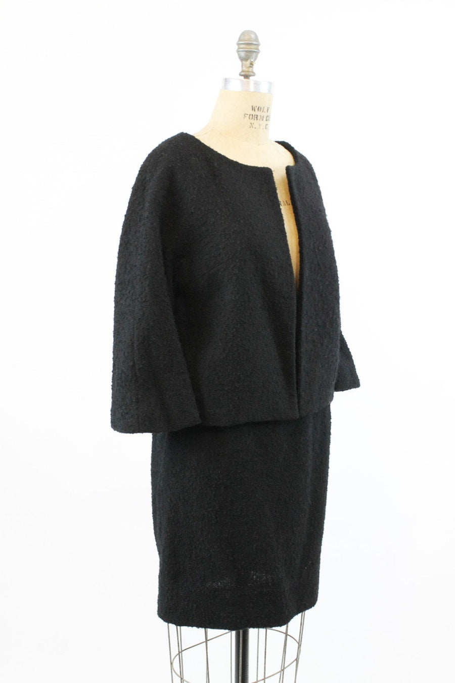 1960s Lilli Ann suit jacket and skirt wool boucle small | new fall