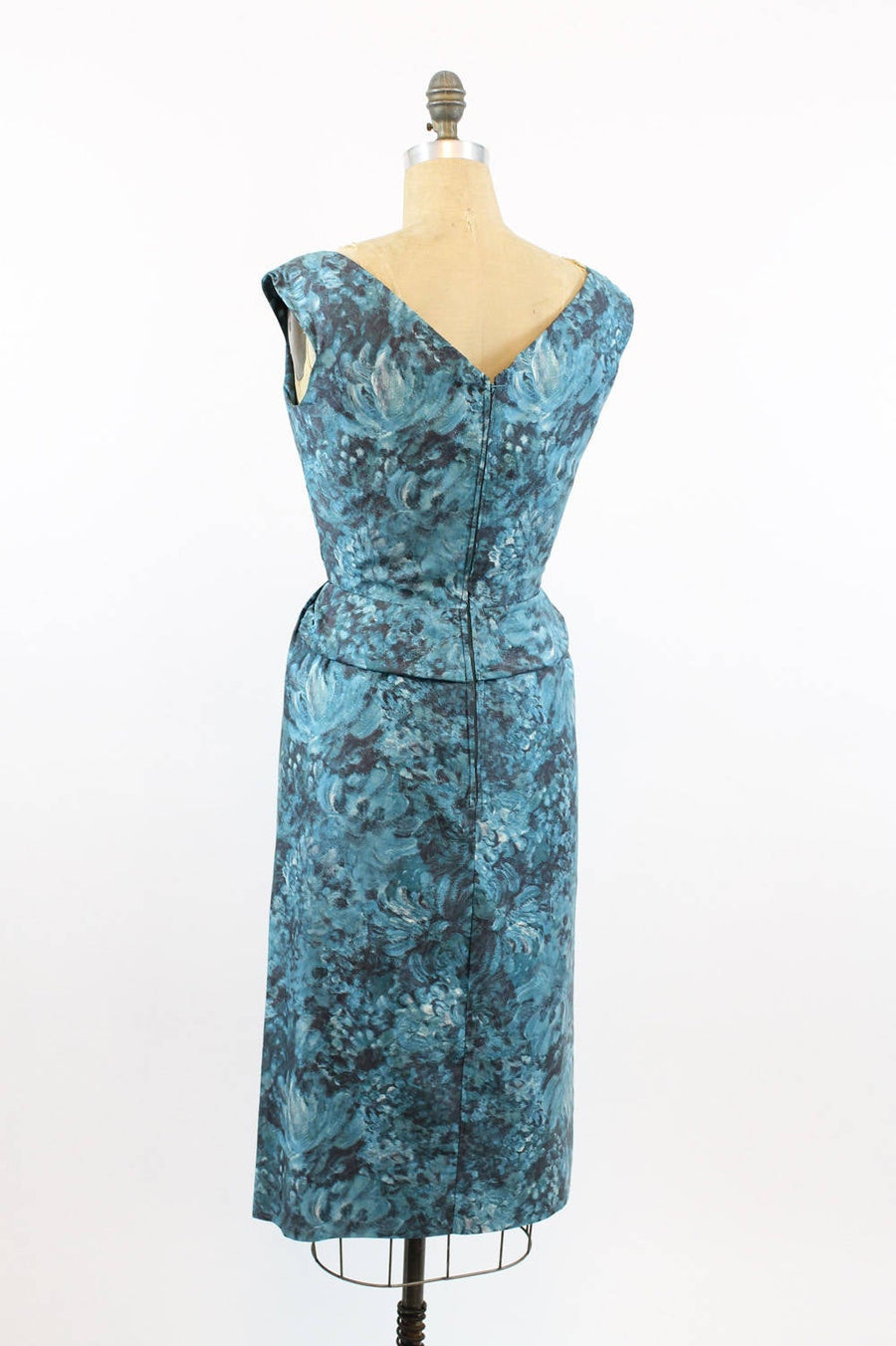 1950s Adele Simpson COTTON sarong dress xs | new fall