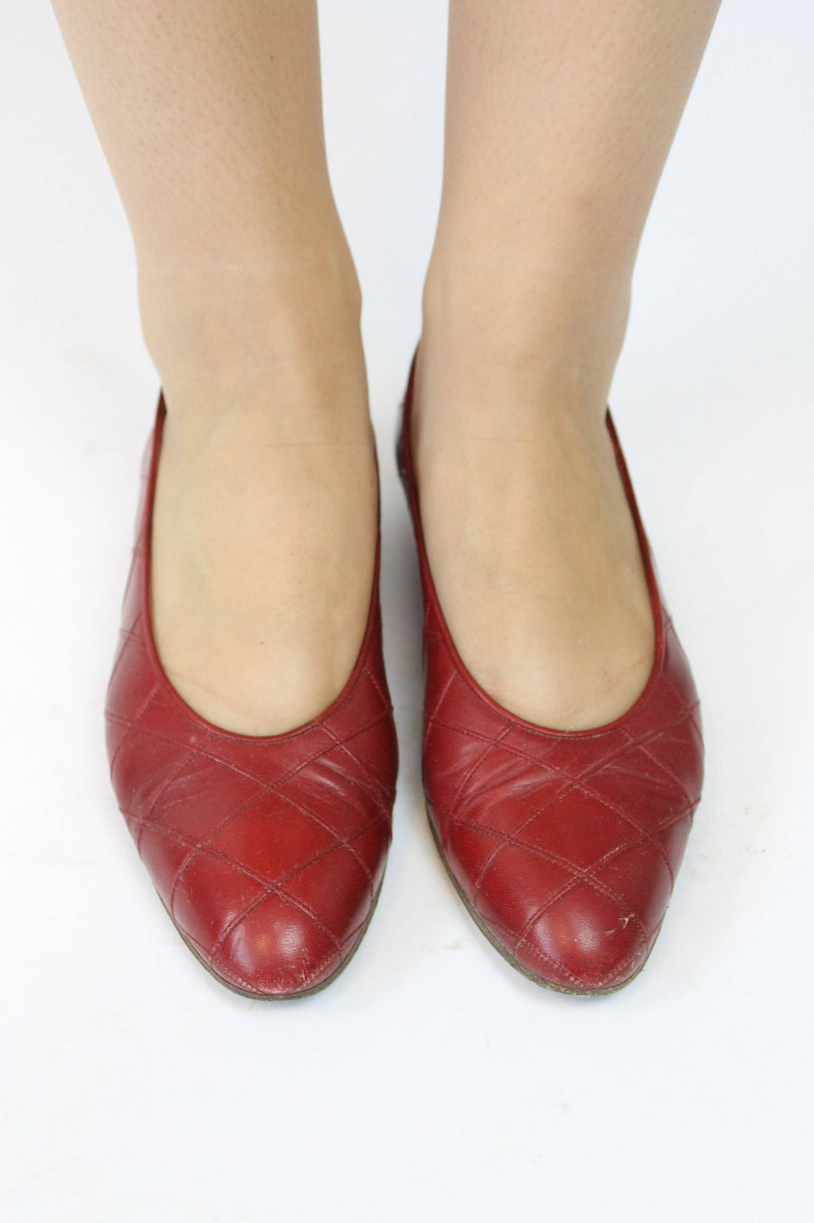1980s Chanel quilted pumps size 7 us | vintage classic flats
