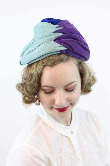 1960s turban | velvet pile hat | paulette