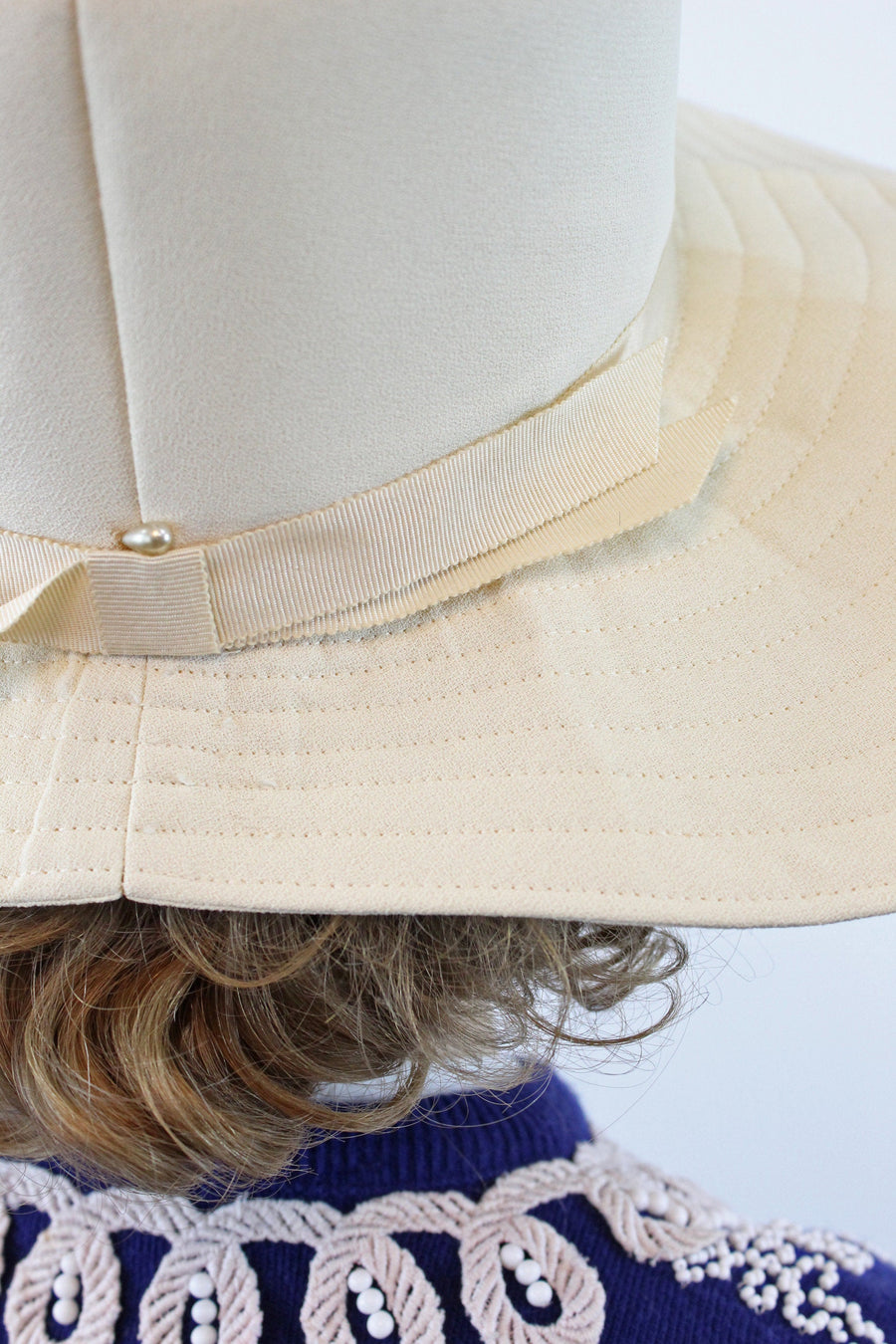 1950s fedora wide brim sun hat | new spring