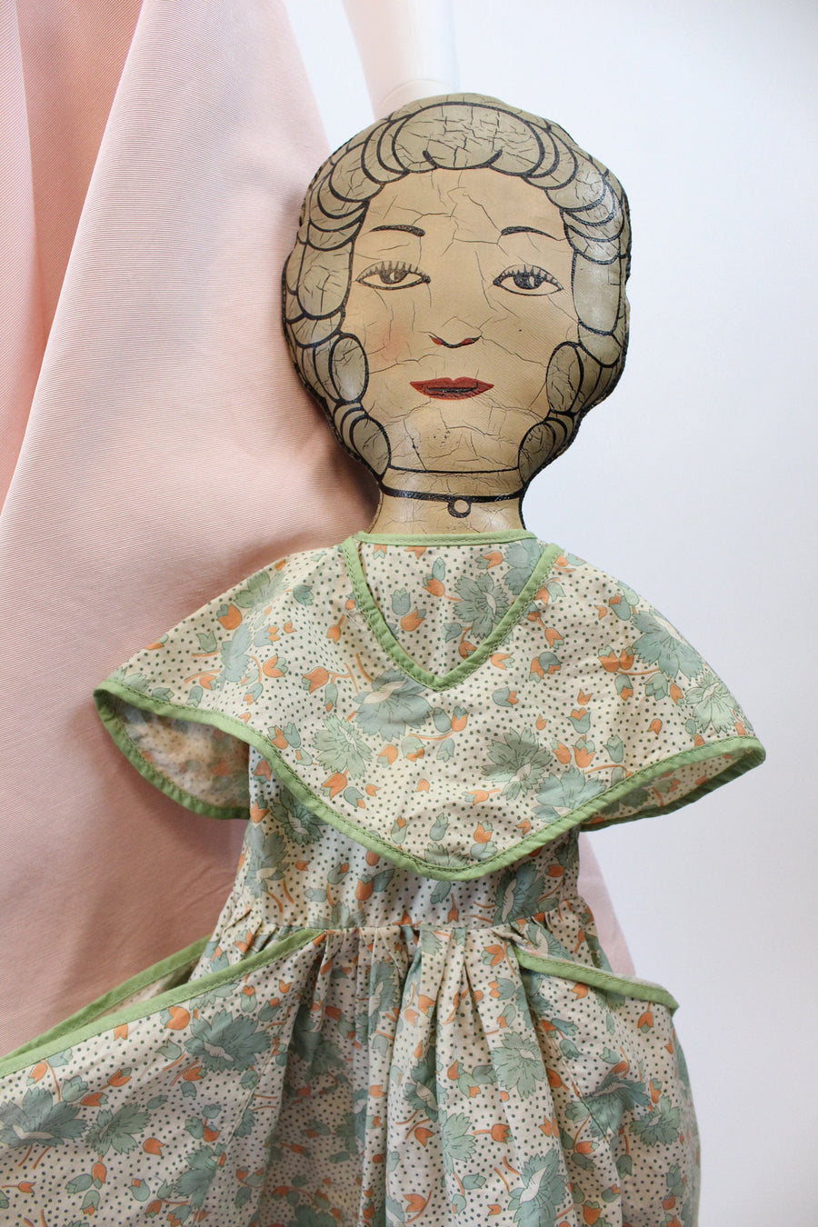 1920s doll purse large | feedsack dress handbag