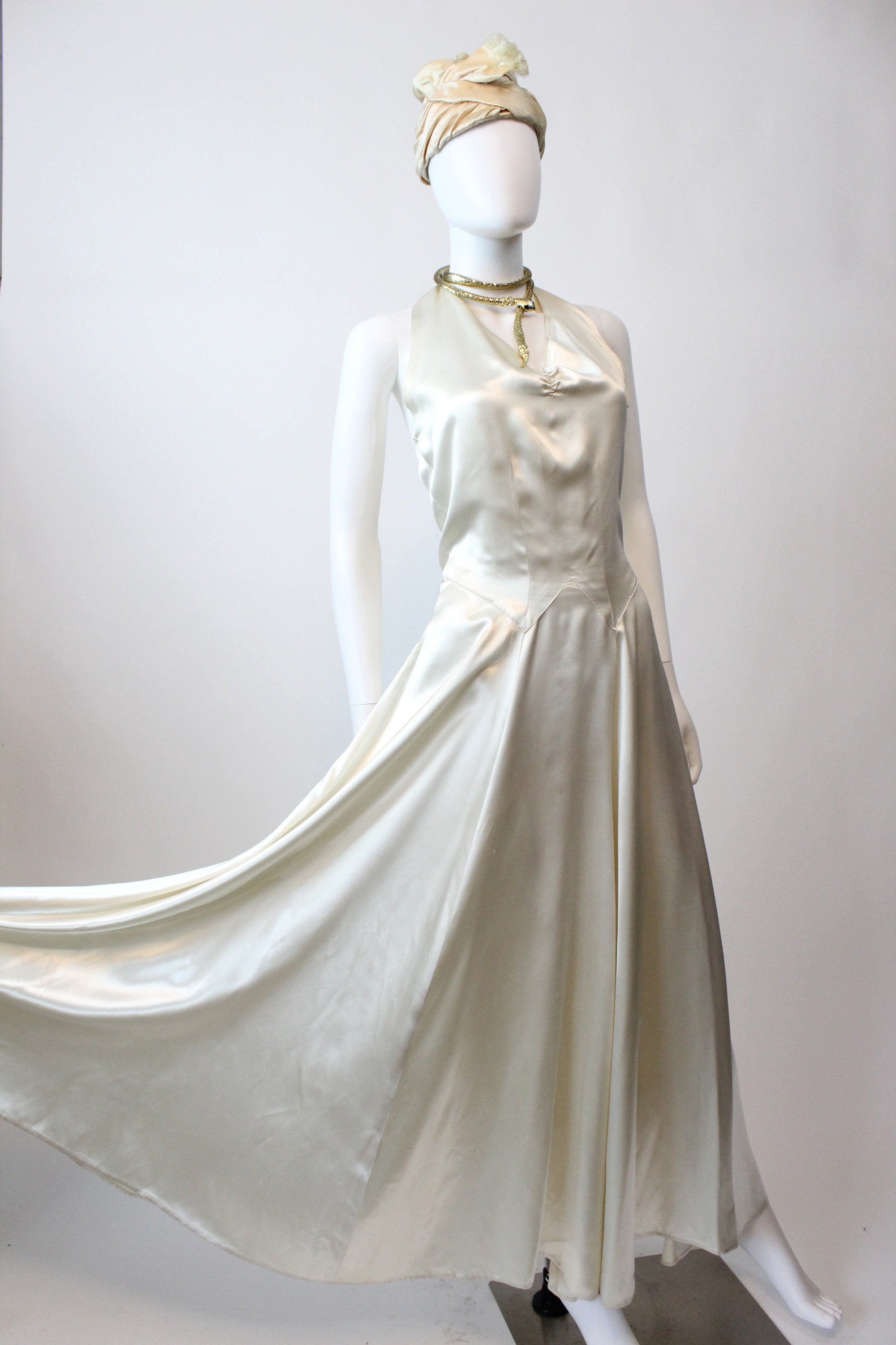 1940s silk dress 1930s liquid halter xs SHORT FITTED DRESS Wedding Guest Dresses Nordstrom Navy silk chiffon day SIZE:M *FINAL SALE*