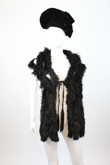 1930s MARABOU feather wrap scarf | new fall