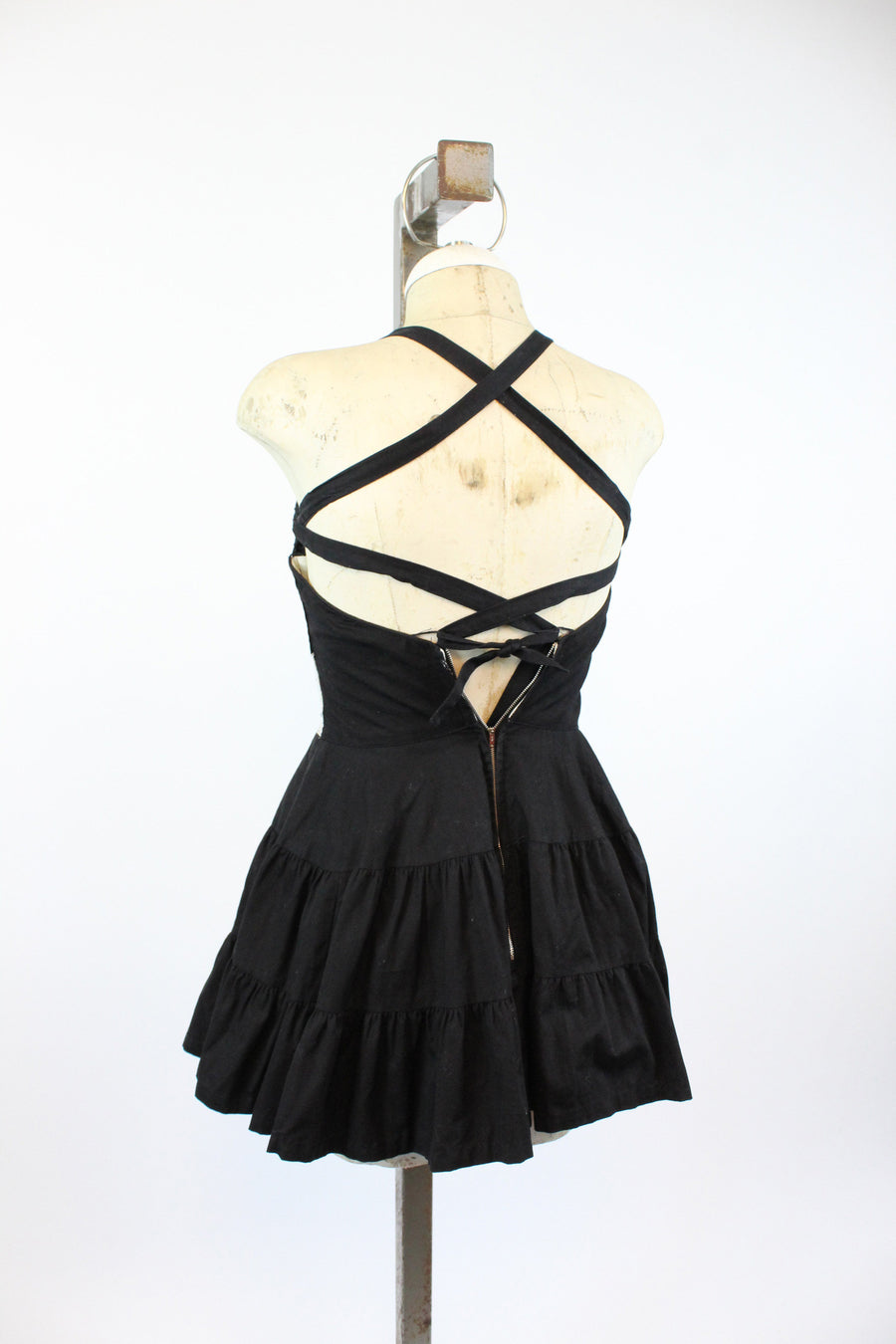 1950s cotton playsuit swim dress with briefs romper xs  | new spring