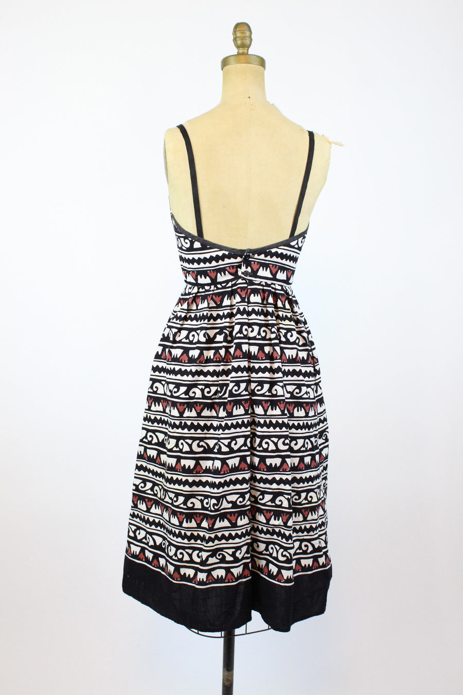 1970s Lanz halter dress batik dress xs | new spring