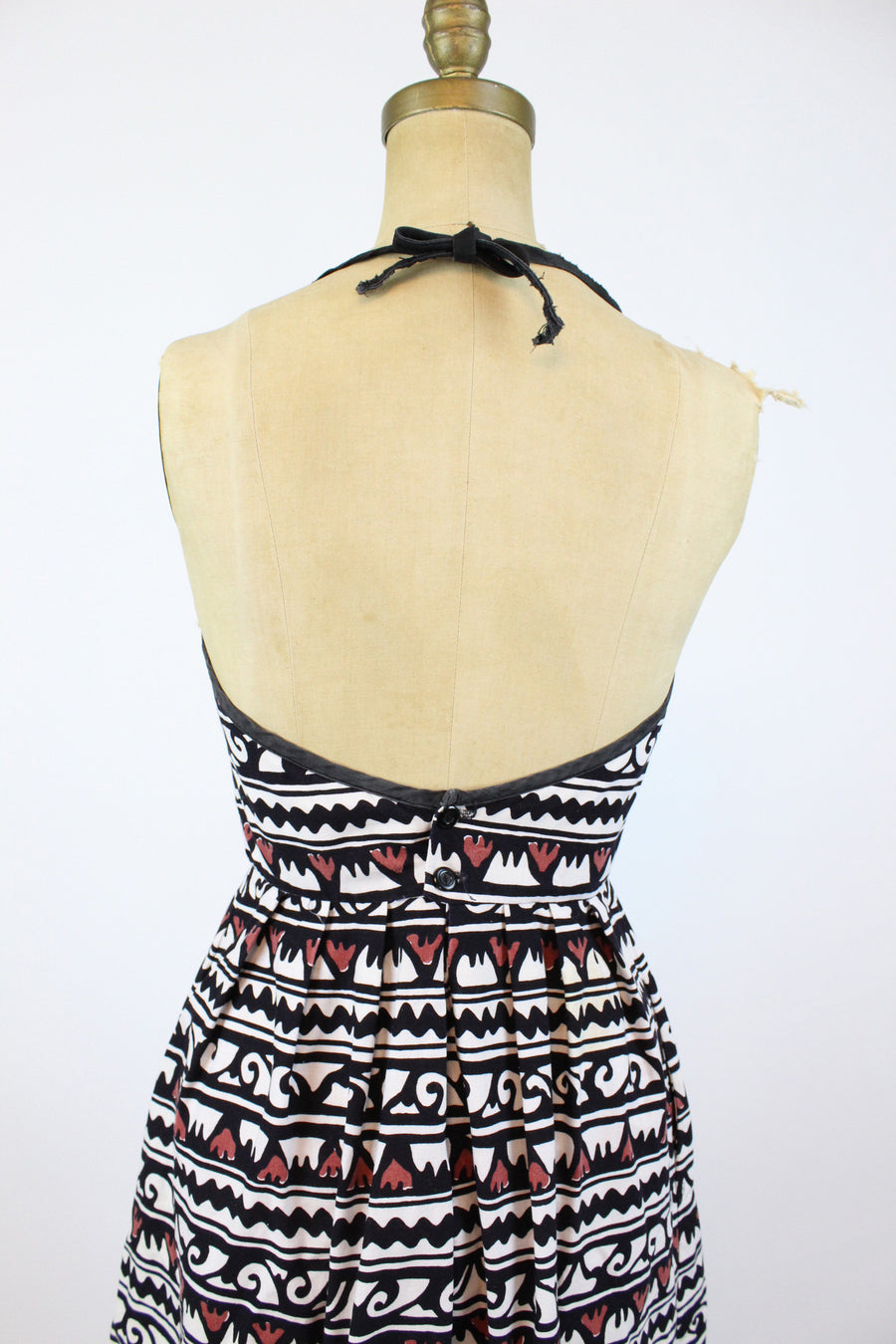 1970s Lanz halter dress batik dress xs | new spring