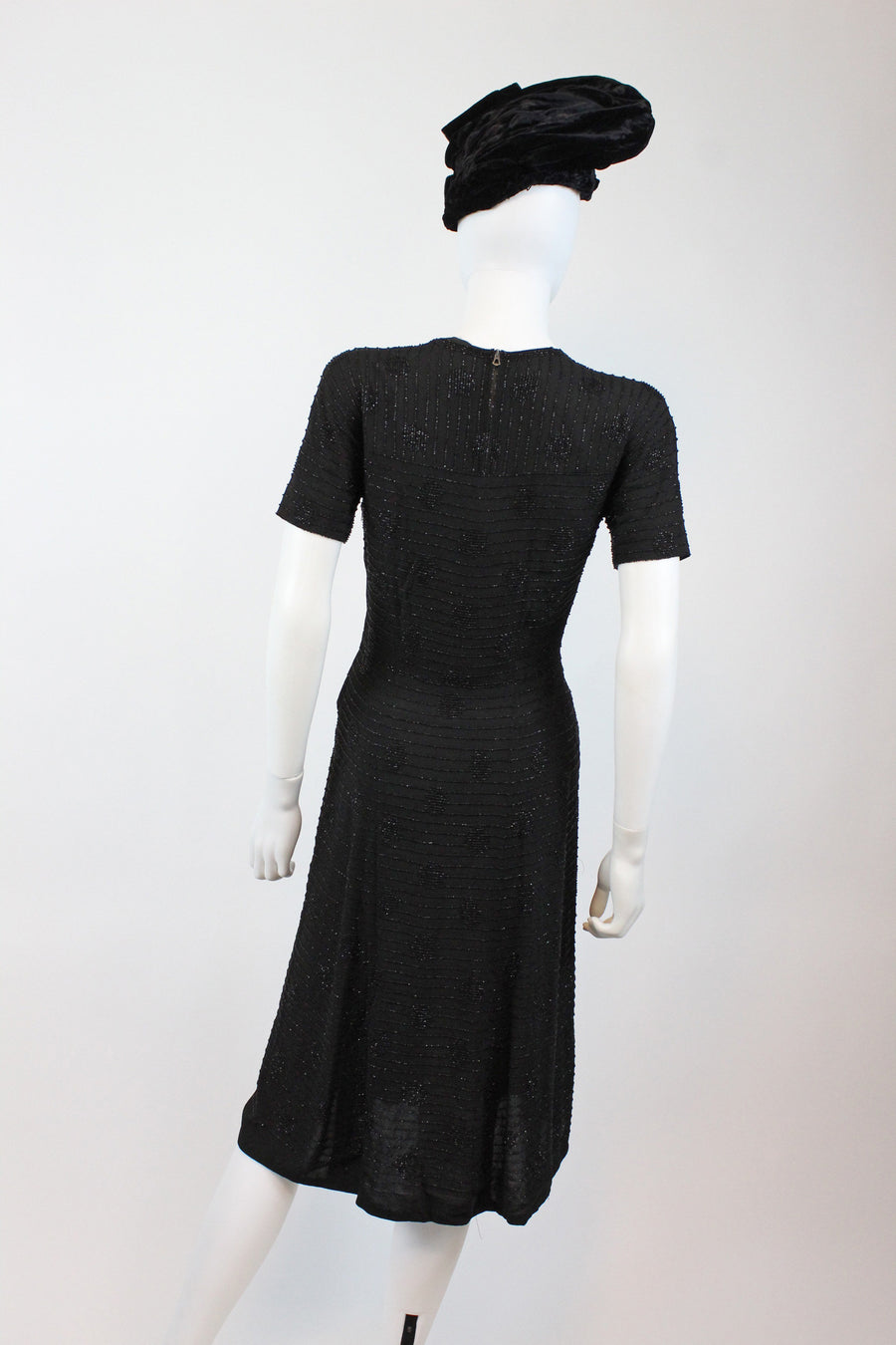 1940s beaded dress xs small  | new fall