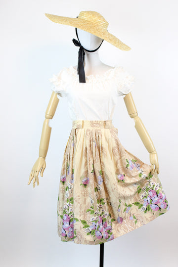 1950s novelty fruit print skirt xxs | new spring JMC