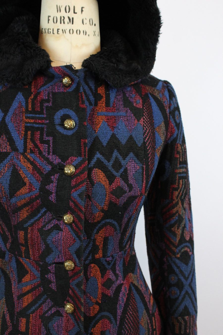 1970s HOOD faux fur coat small medium | new fall