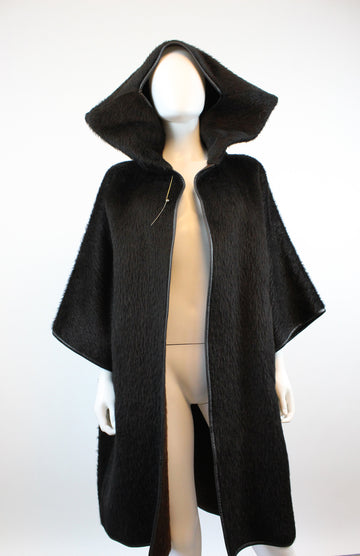 1960s BONNIE CASHIN double sided HOODED coat | new fall
