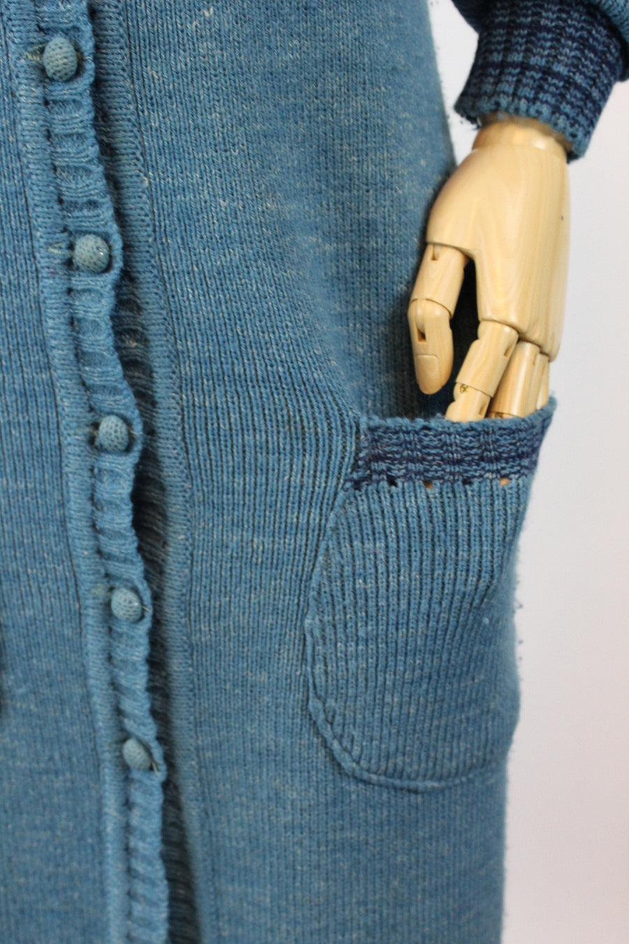 1970s KNIT duster dress small medium | new knitwear