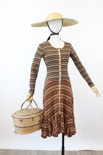 1970 documented ALLEY CAT Betsey Johnson knit dress xs | new winter