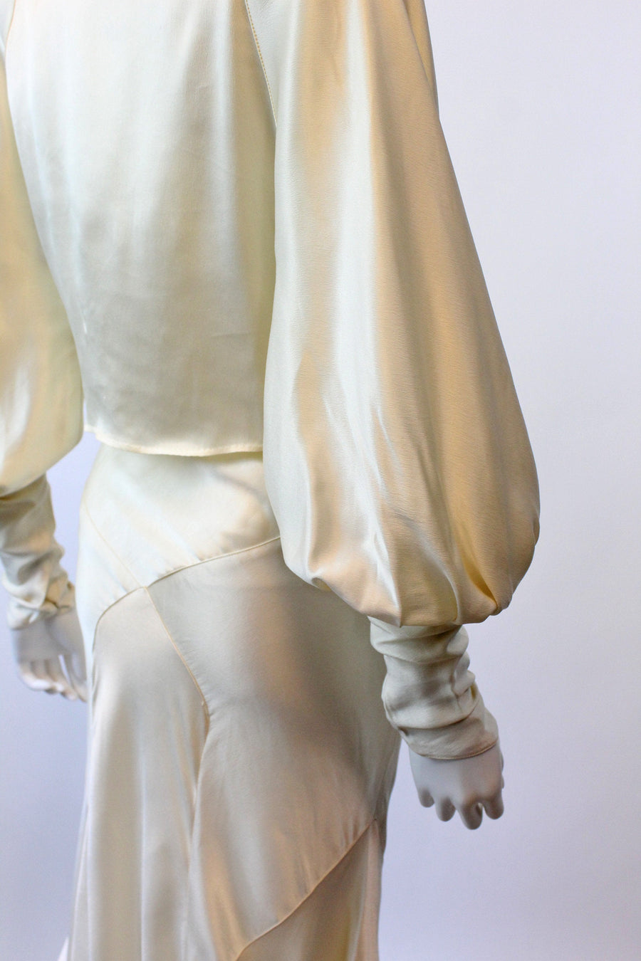 1930s liquid silk WEDDING gown dress and jacket xs small | new spring OC