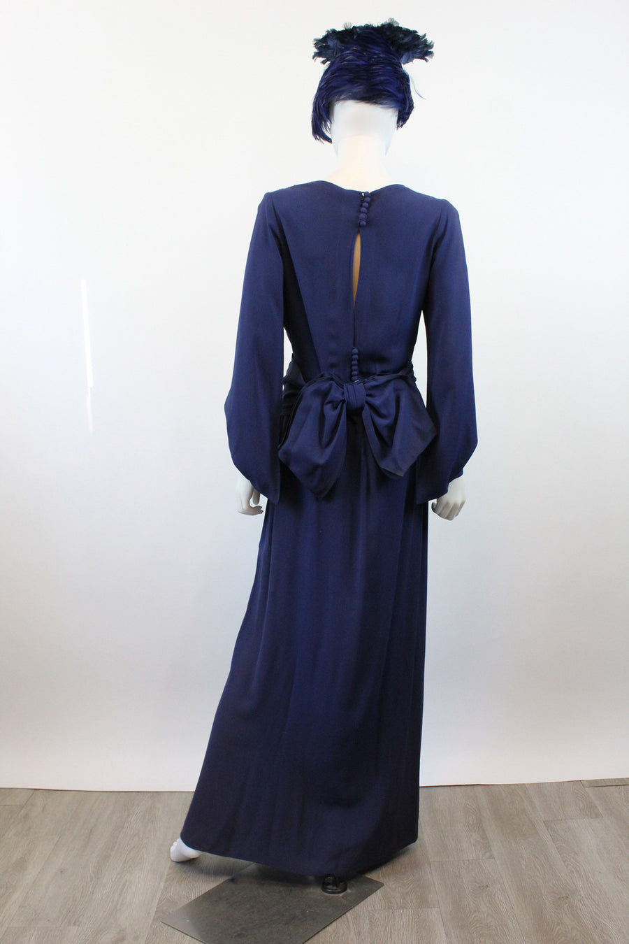 1930s SLIT open sleeves RAYON dress gown medium | new spring OC
