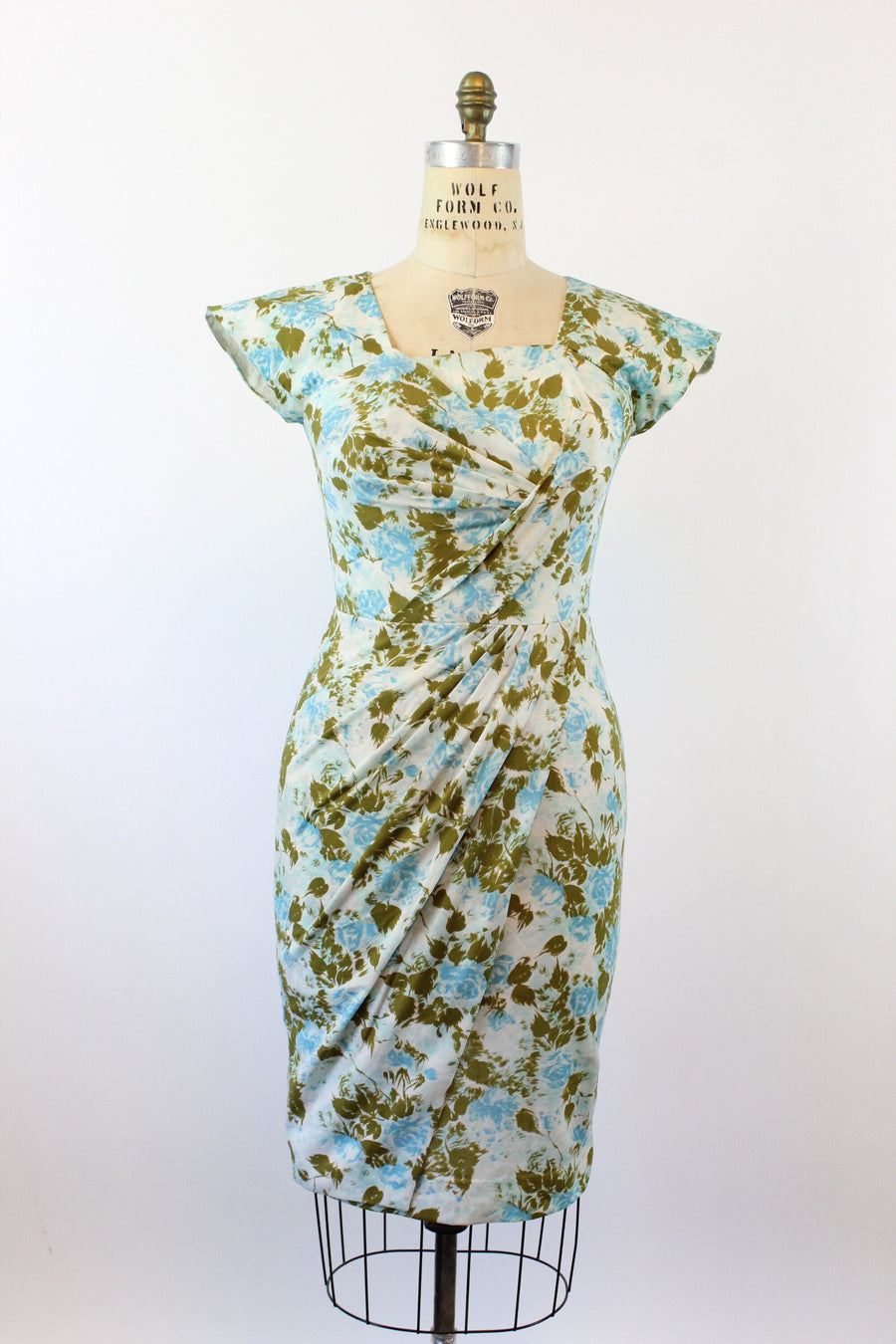 1950s DOROTHY O'HARA draped dress large | new spring