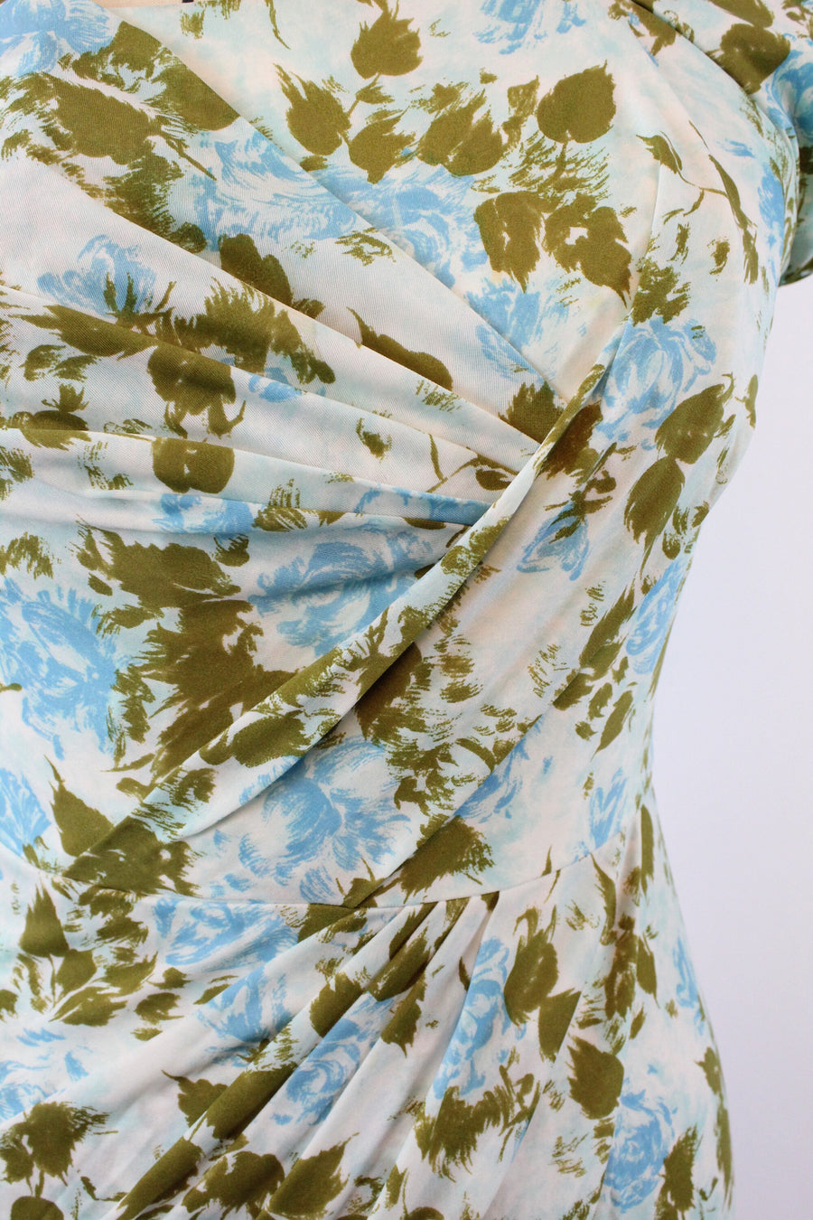 1950s DOROTHY O'HARA draped dress large | new spring