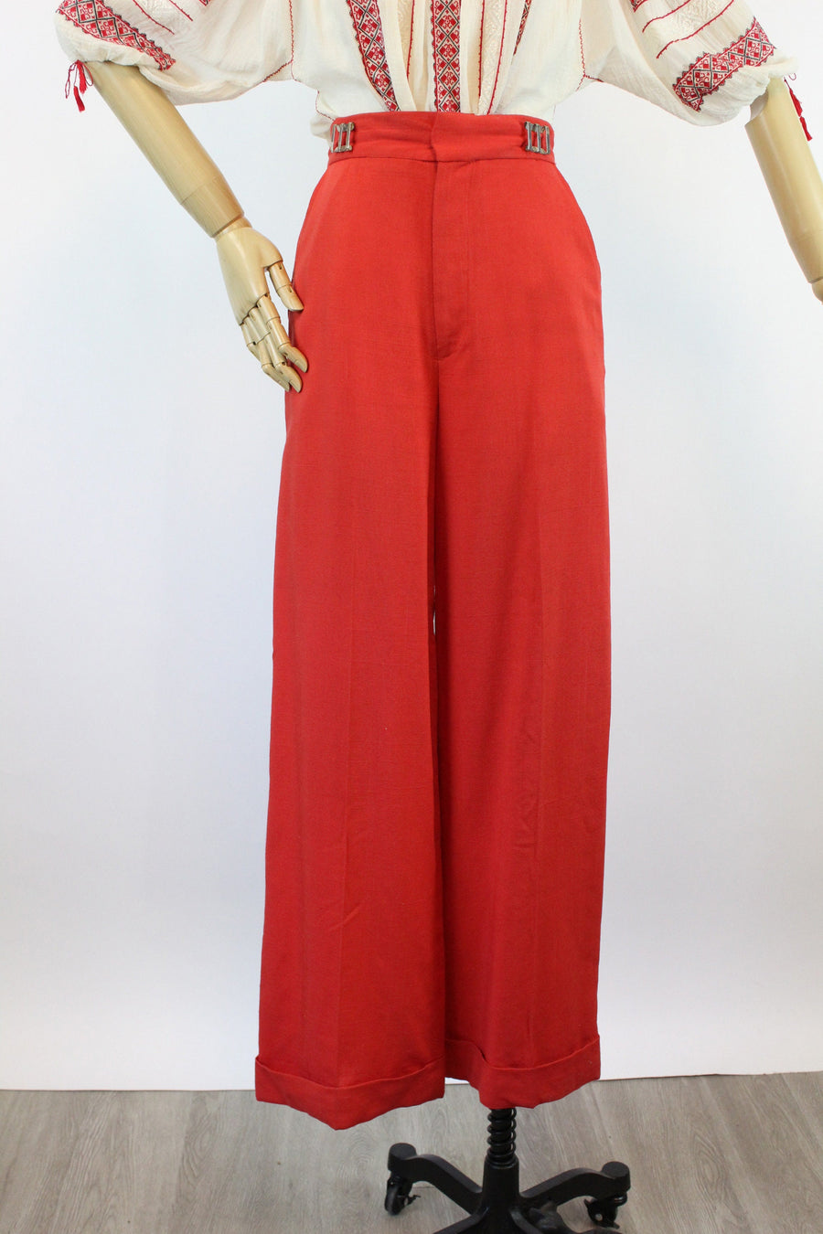 1970s does 1940s WIDE LEG trousers pants xs | new fall