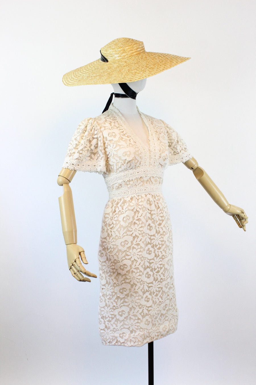 1970s VICTOR COSTA lace wedding dress xs | new summer