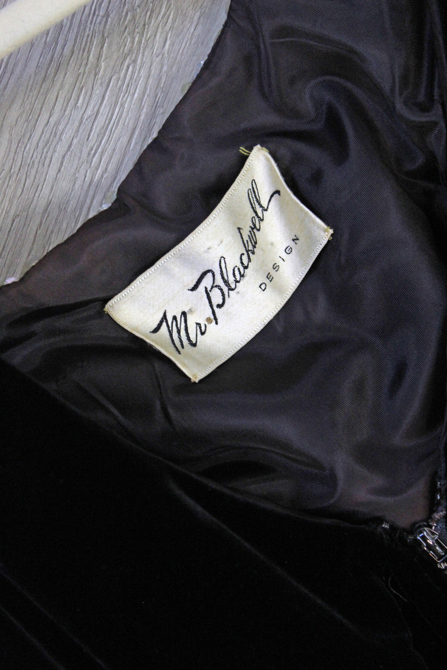 1950s MR BLACKWELL rhinestone sequin velvet dress xs | new winter
